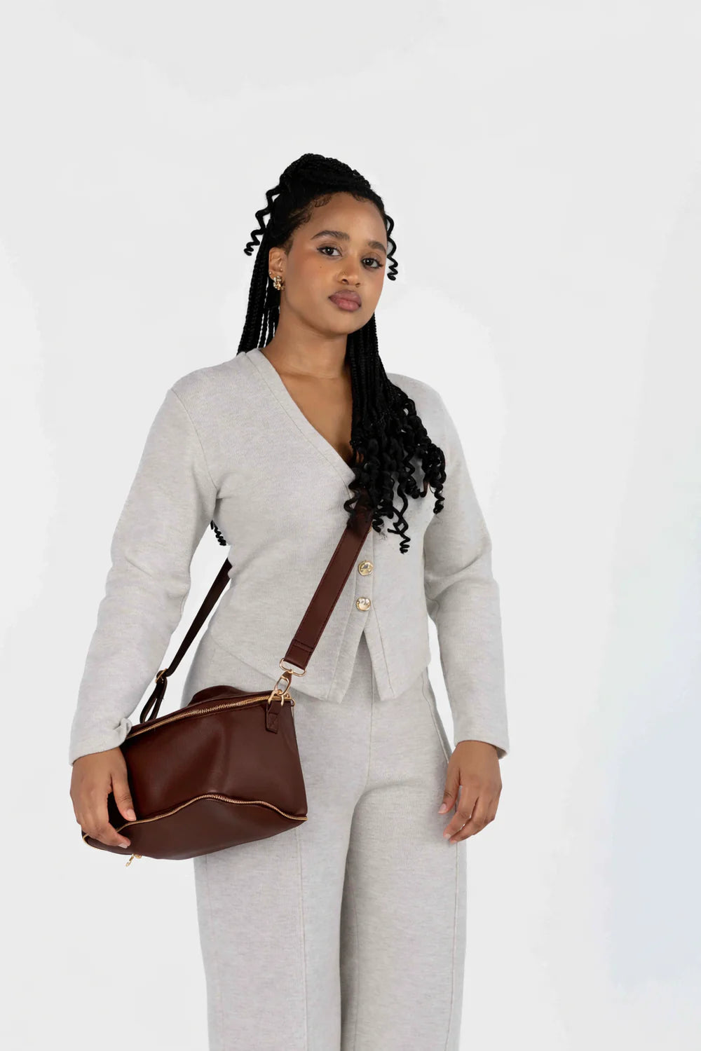 3-in-1 Multi-Way Luxury Travel & Diaper Tote - Chocolate Brown