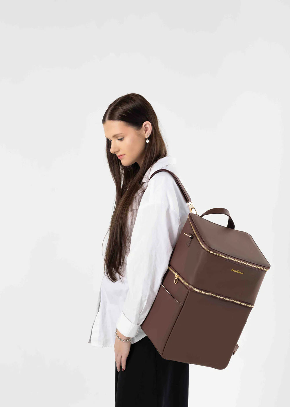 3-in-1 Multi-Way Luxury Travel & Diaper Tote - Chocolate Brown