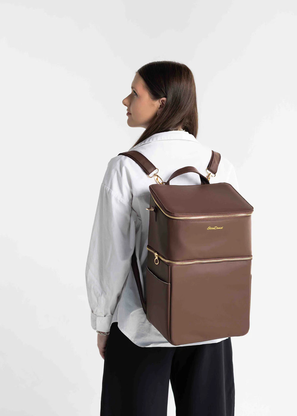 3-in-1 Multi-Way Luxury Travel & Diaper Tote - Chocolate Brown