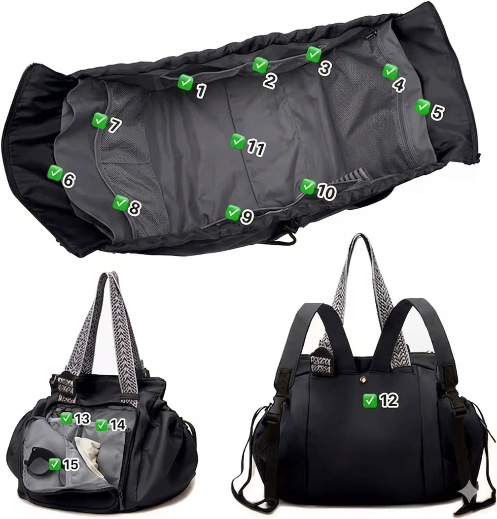 Multi-Functional Luxury Travel & Diaper Tote