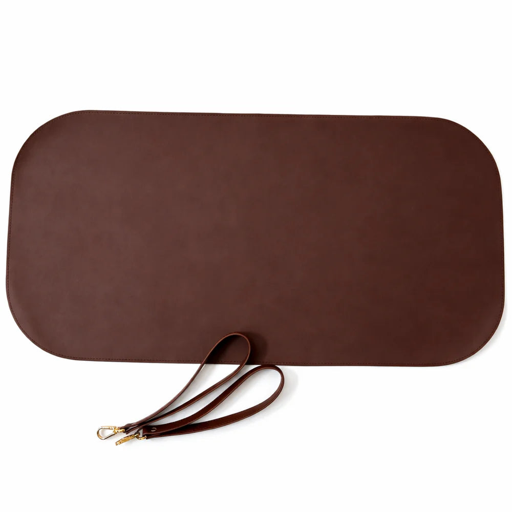 3-in-1 Multi-Way Luxury Travel & Diaper Tote - Chocolate Brown