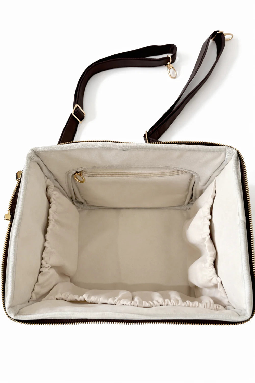 3-in-1 Multi-Way Luxury Travel & Diaper Tote - Chocolate Brown